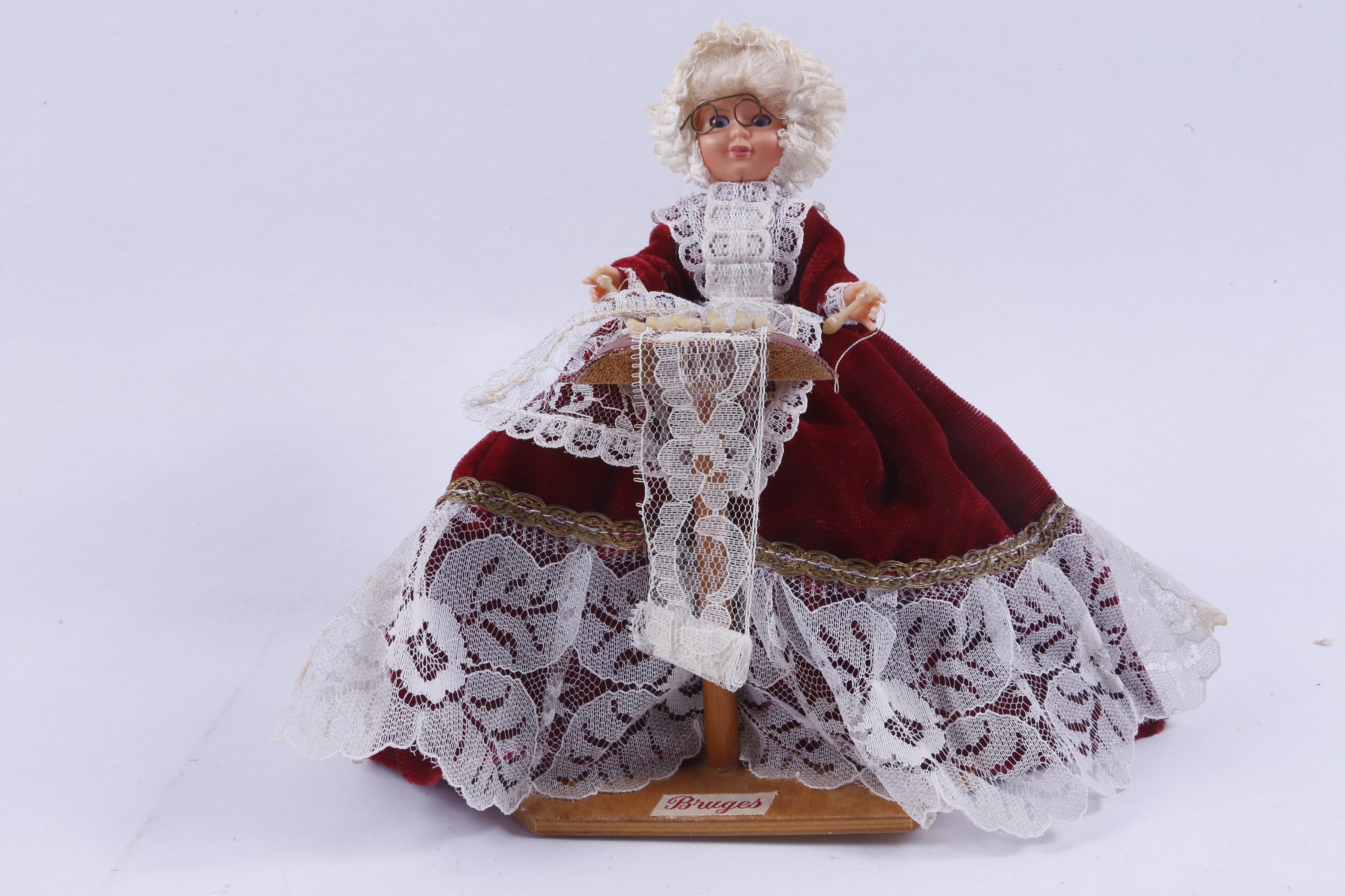 アンティークレース　ベルギー　ブルージュ　額装　約21.8cm×約21.8cm 稀少☆19世紀ベルギーブルージュ アンティーク レース - メルカリ