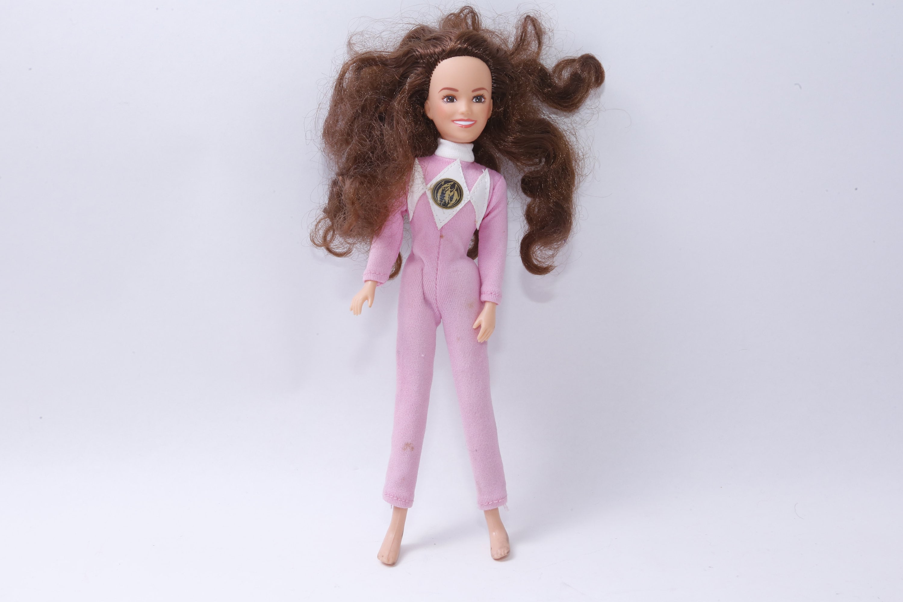 Power Rangers Pink Ranger 9 Doll Dressed Brown Hair Pink Outfit Female Figure Toy Vintage Collectible 20 01 695 Etsy
