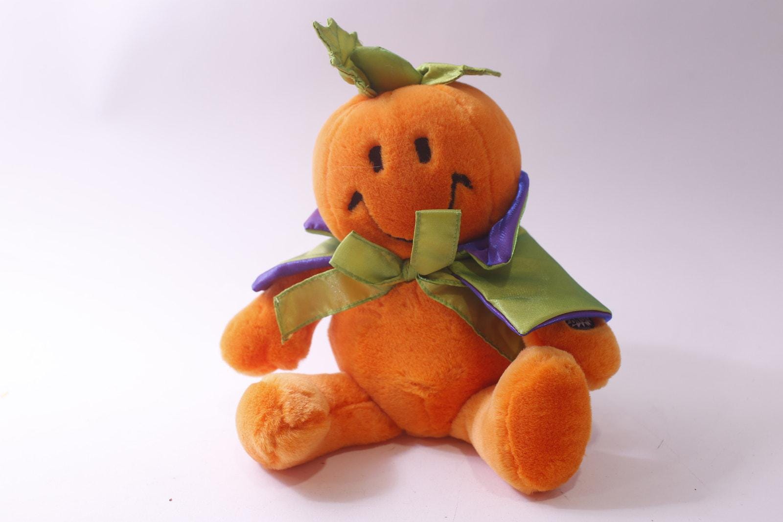 dandee⭐︎ Dan Dee, Tickle Wiggle, Smiley Face, Halloween, Pumpkin, Plush