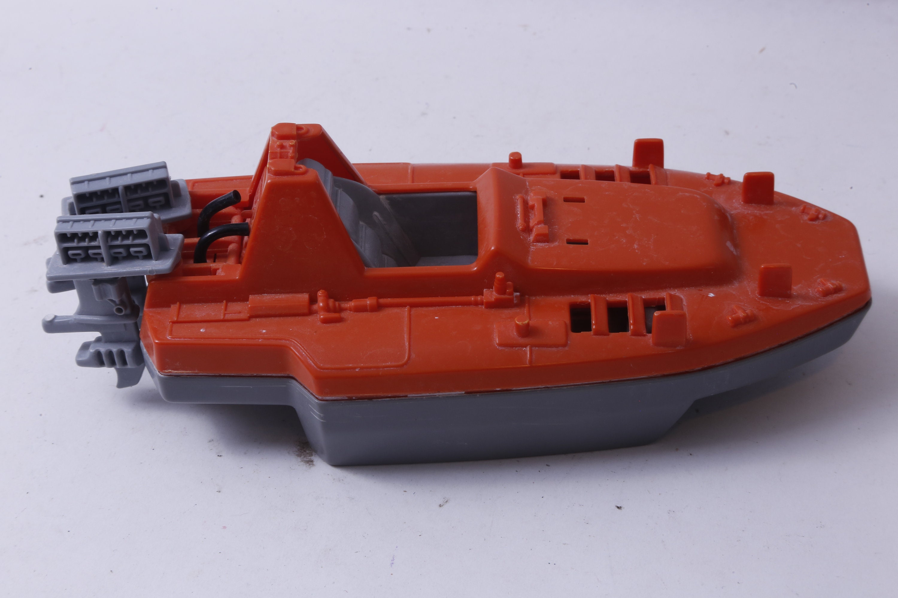 GI Joe, Devilfish, 1986, Vehicle, Boat, Orange Gray Body, Playset