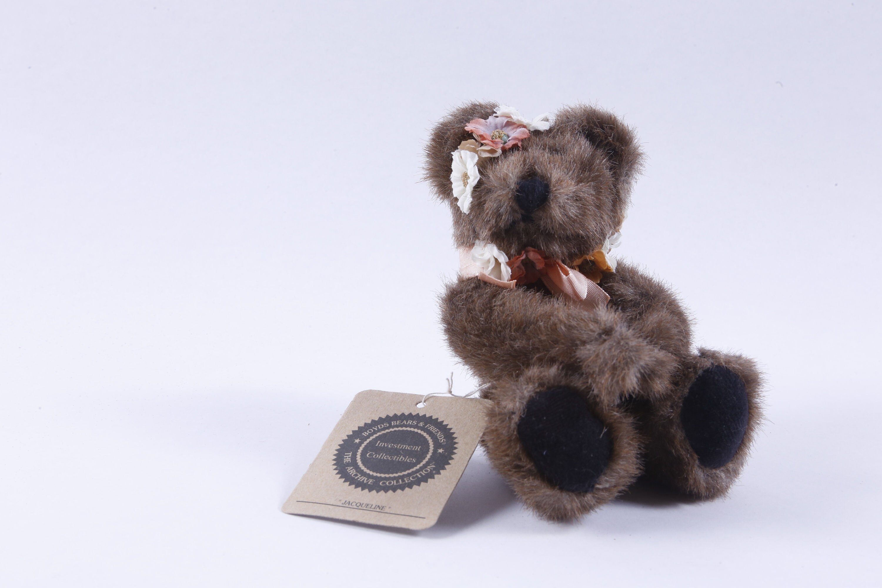 Boyds Bears & Friends, Jacqueline, Brown Bear, Plush, Soft, Toy