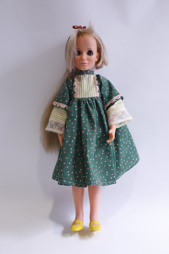 crissy doll green dress VINTAGE 1973 Crissy LOOK AROUND DOLL W/ Hair That Grows! Ideal WORKS!  Original