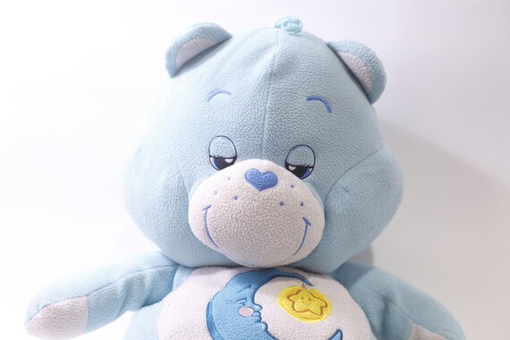 Care Bears, Bedtime Bear, LARGE Pillow Plush, Blue White, Stuffed