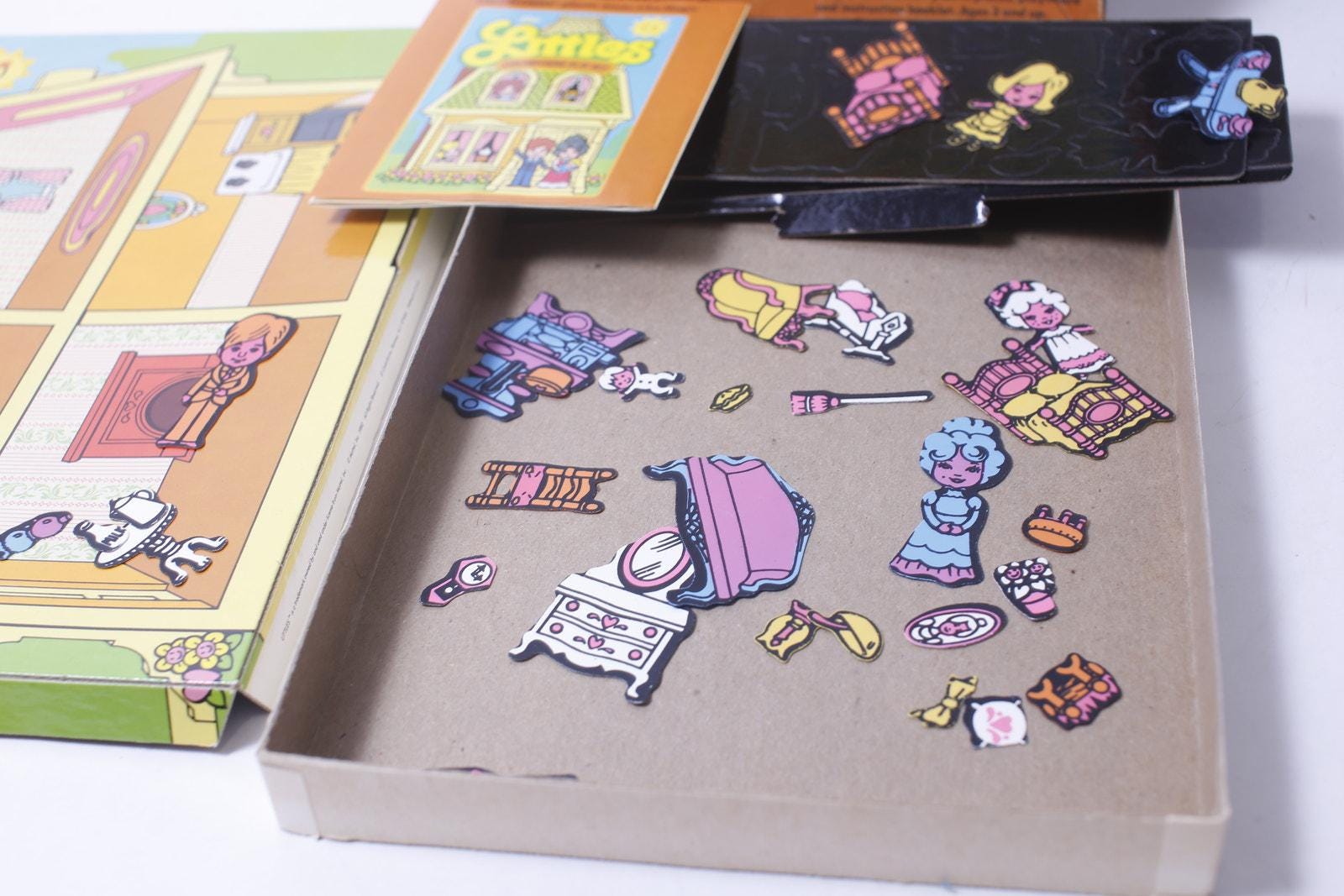 Littles Colorforms Play Set 1980 Mattel Vintage Play House With ...
