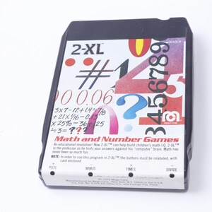2-XL、数学と数字、教育、ゲーム、カートリッジ、Mego Corp、1979、電動玩具、アクセサリー、ビンテージ、ロボット天文学、~ 20-13-436