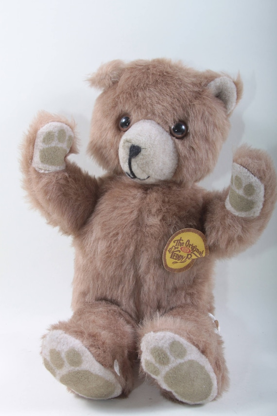 ヴィンテージ　Ideal toys テディベア The Original Teddy Bear Soft Plush Brown Bear Toy Animal Ideal Toy