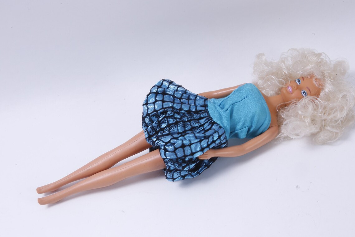 Barbie Knockoff Doll Dressed Party Blue Dress Blonde - Etsy