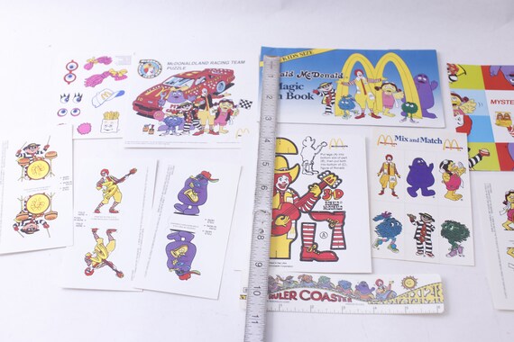 Mcdonald's, Paper Cut-out Toys, Mystery Puzzle, Racing Team Puzzle