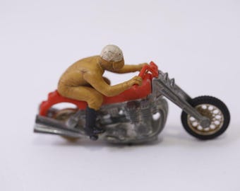 1970s Hot Wheels Mattel Rrrumblers Orange Torque Chop W/rider