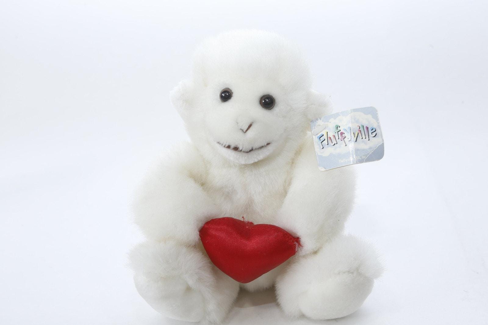 White Monkey Carrying Red Heart, 7