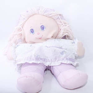 Holly Mine, Rag Doll, 1987, Soft Toy, Blonde Hair, White Dotted