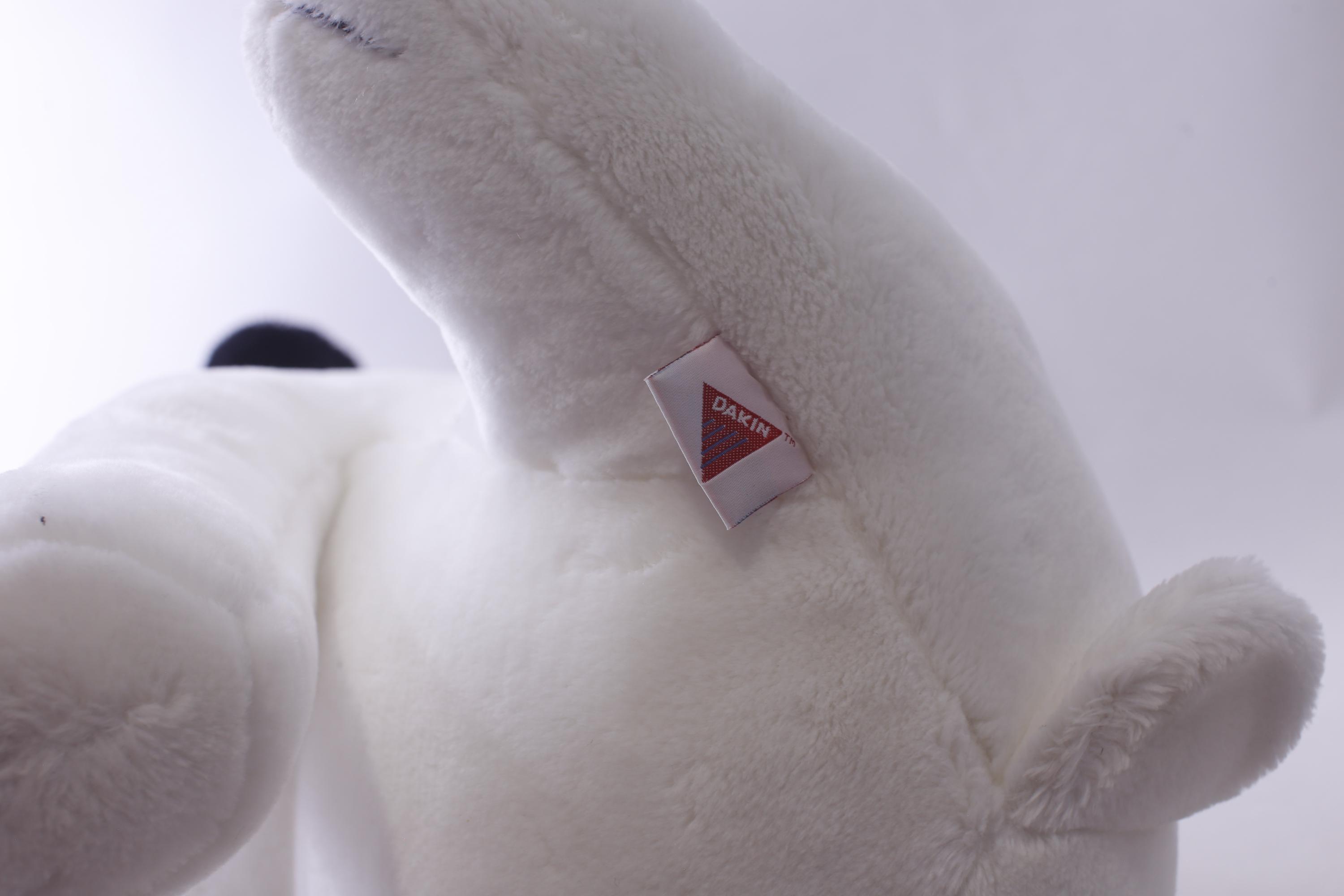 XL Dakin, Nipper, Rca Victor Dog, Large White Plush Dog With Black