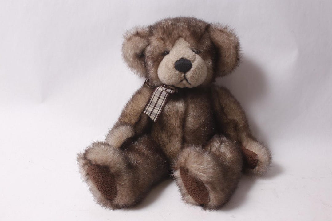 Russ Berrie Cappuccino Teddy Bear Plush Vintage Stuffed Animal ~ 260325 ...
