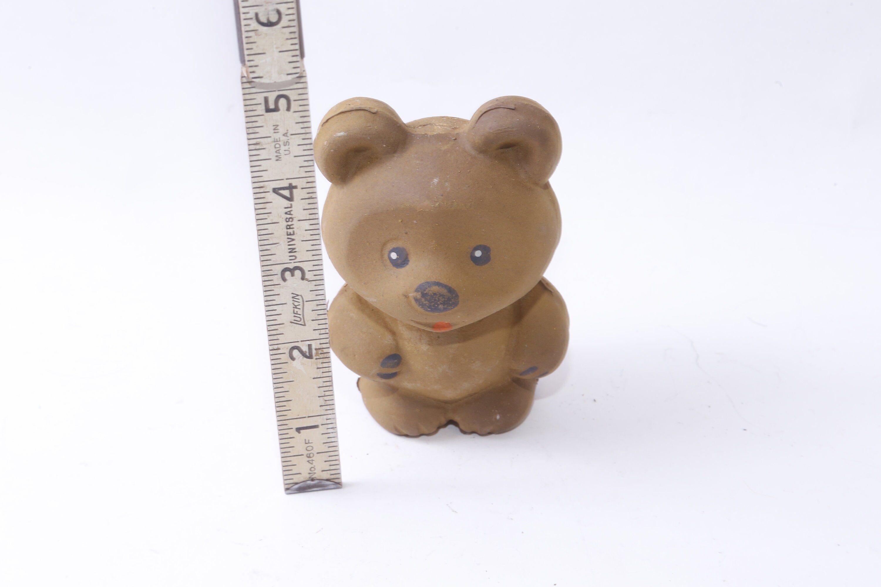 赤ちゃんクマ、愛らしい、茶色、ソビエト、USSR、ゴム、4 1/2 インチ