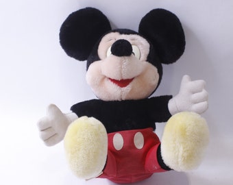 Walt Disney World, Mickey Mouse Plush, 8", Classic Design, Sitting with Open Arms, Stuffed Animal, Disneyland, Collectible, ~ 240214-WH 846