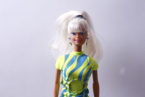 navy blue dress for baby girl 90s Holiday Barbie in Green Dress main image 0