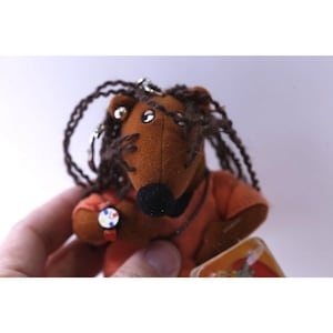 Spice Mice, Plush, 2003, Notorious, Grilled Cheese, 90s Vintage, Keychain, Plastic, Key Ring, Collectible, Accessory, 250118-WH 66