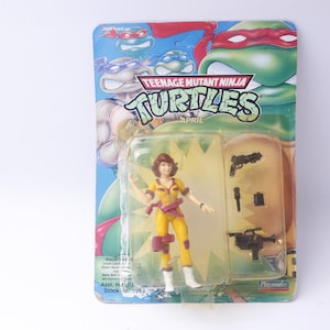 TMNT, April, Turtles, Teenage Mutant Ninja, Action Figure, Playmates, 1992, Cartoon Character, Toy, Vintage, Collectible, ~ 20-34-1208