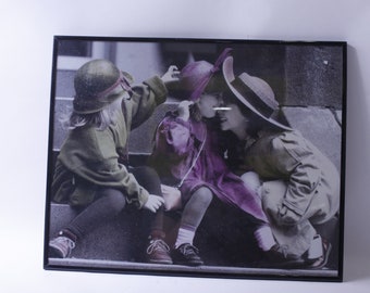 Kim Anderson Kids, Poster, Framed, Cute, Old Clothes, 1990s 231102-DISV 650