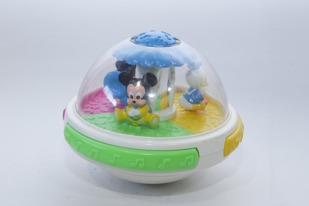 Disney, Fisherprice, Musical Baby Toy, Round, Clear Cup, Mickey Mouse