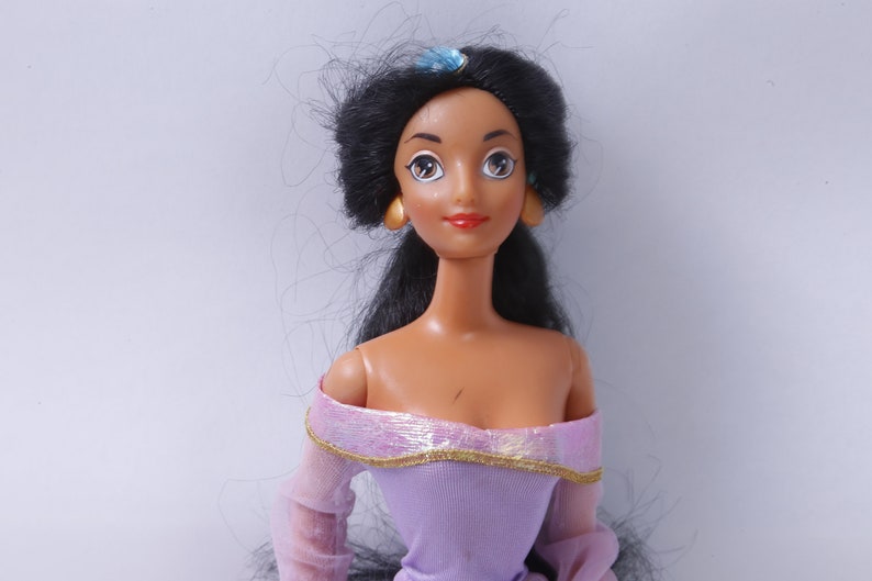 90s Disney Aladdin Princess Jasmine Doll Dressed Purple Etsy