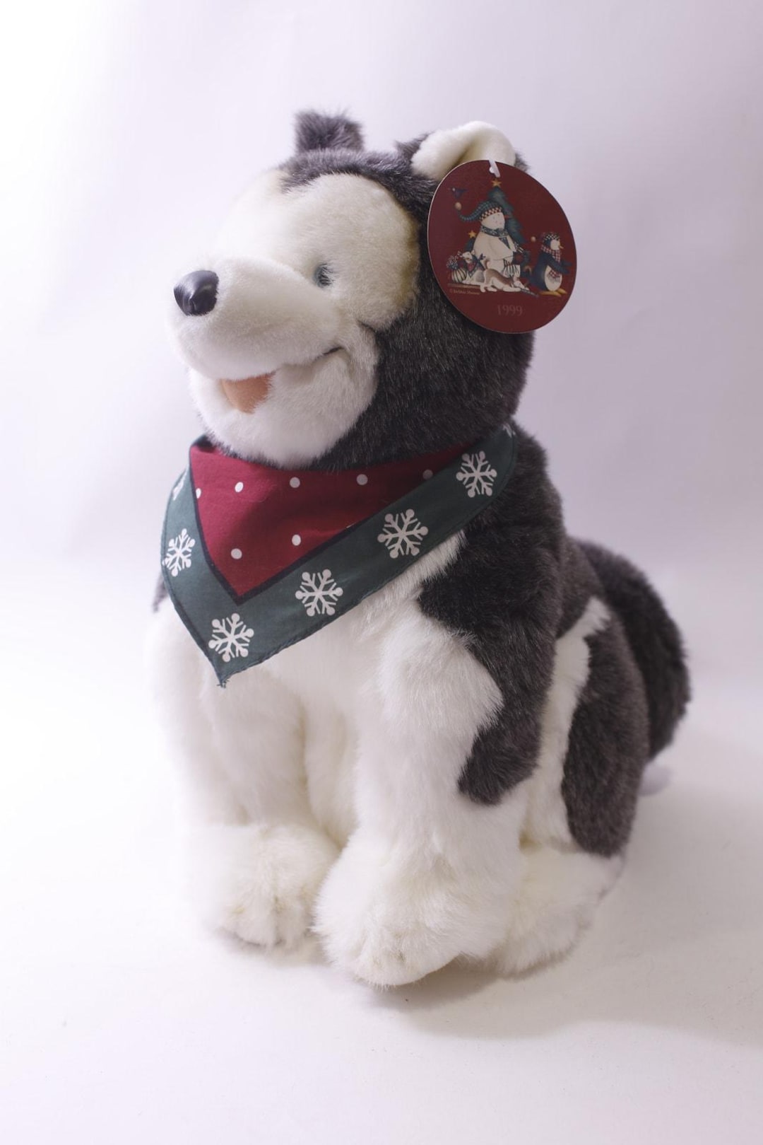 Mervyn's, Husky Dog, 1999, Debbie Mumm, Christmas, Soft Toy