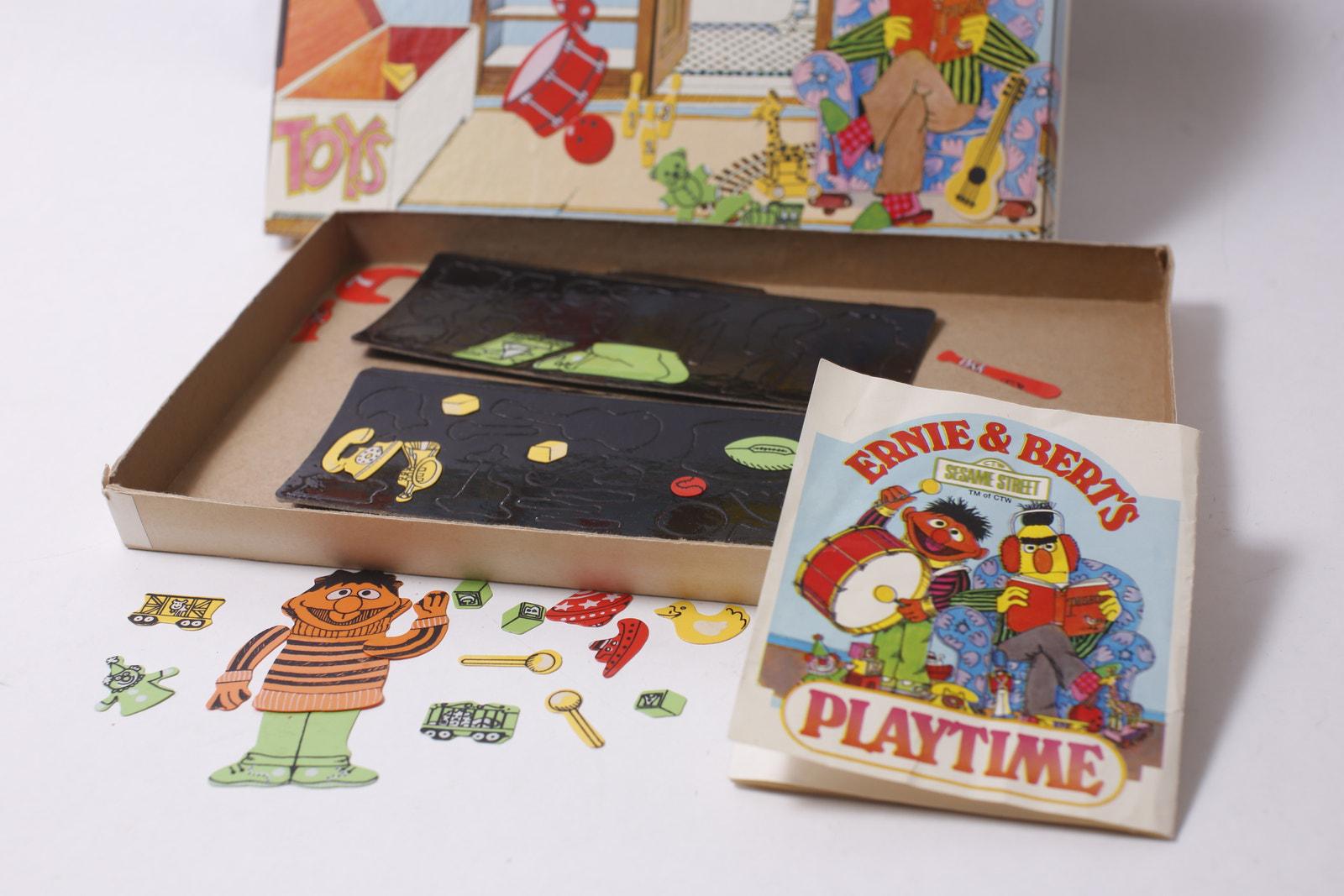 Colorforms Street Hawk Sesame Street Ernie & Bert's Playtime Set by Colorforms Muppets Vintage ...