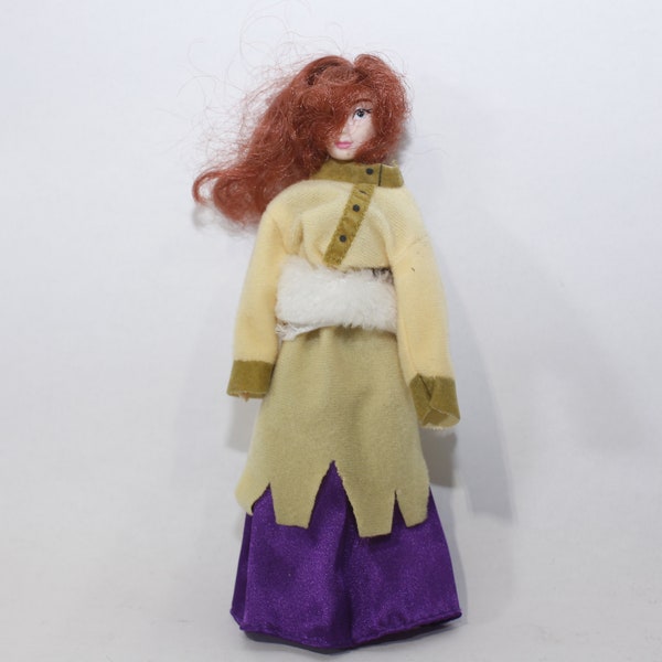 Anastasia, Puppe, Bekleidetes Mädchen, Rotschopf, Langes Kleid, 1990er Jahre, Filmfigur, Vintage, Sammlerstück, ~ 230319-79935 1277