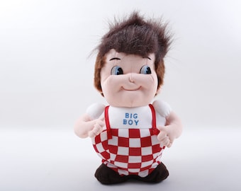 Kamar, Selten, Prototyp, Muster, Unikat, handgemacht, großer Junge, 1980s, braune Haare, Puppe, Plüschtier Vintage ~ 20-01-903 214