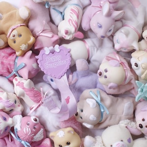 PLayed WIth Vintage Puppy Surprise, Pony Surprise, Kitty Surprise, Bunny Surprise, Babies, 1990s Hasbro, Plush, Baby, Accessories - 285