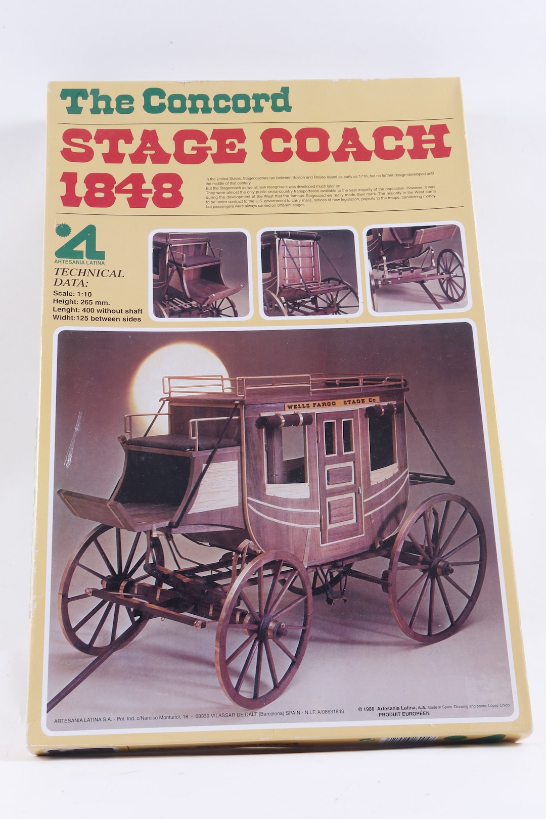 The Concord Stage Coach 1848 Carriage Wooden Assembling The Concord Stage Coach 1848 Carriage Wooden Assembling