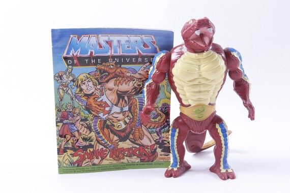 0206242 Figurine Motu les maitres de l'univers Mattel 1985 rattlor ave arme 0206242 Figurine Motu les maitres de l'univers Mattel 1985 rattlor ave arme