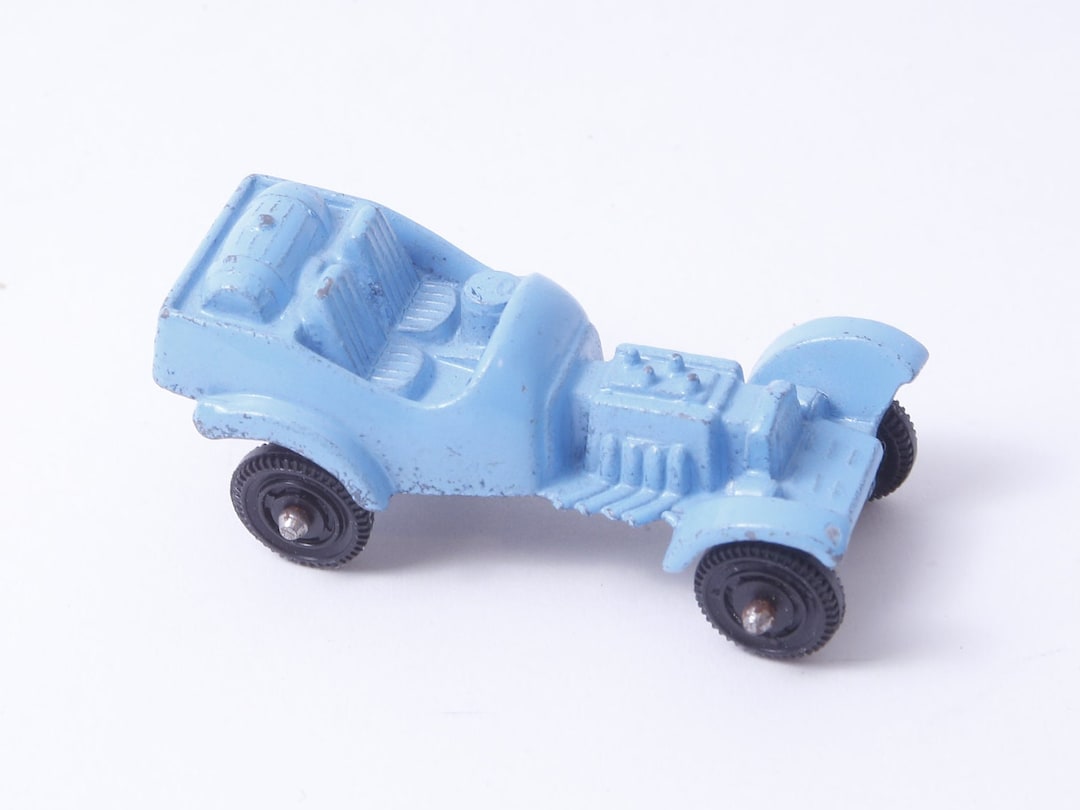 tootsietoyミニカー ビンテージ アメリカ トッツィートイ ディンキー Tootsie Toy Tin Car Blue, Retro Car, 2