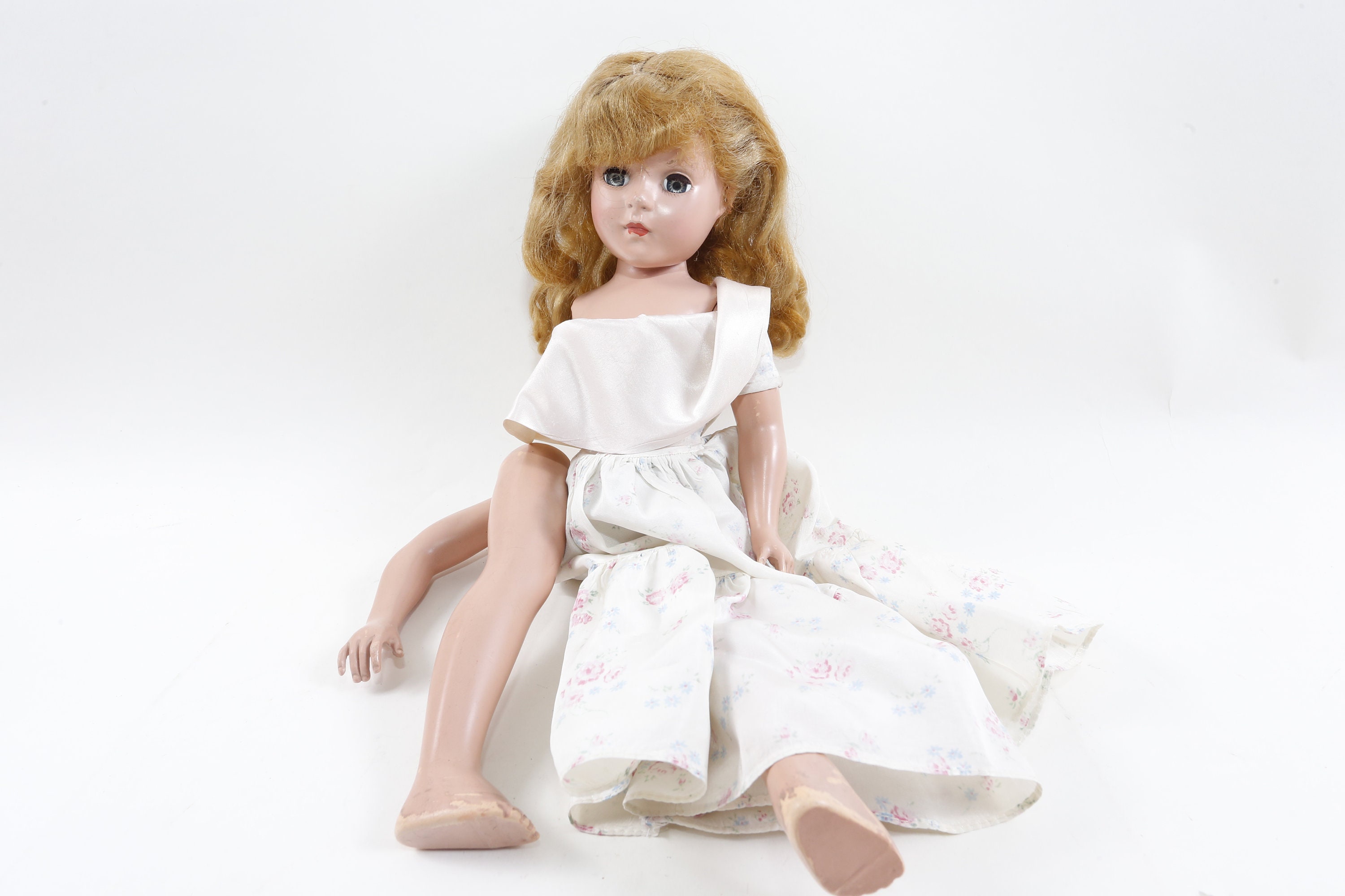 ヴィンテージ 中国服 ビスク(?) ドール