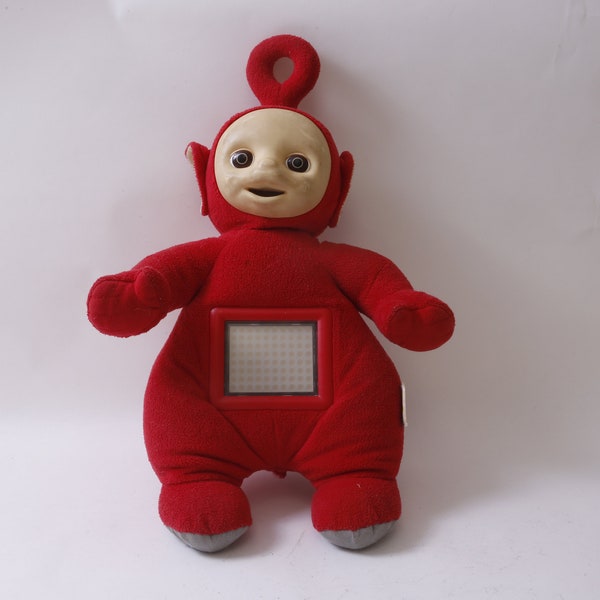 90s, ActiMates Interactive Teletubbies, Ragdoll Productions, Po, Red, Vintage Plush, Soft Figure, 16", Toy, Collectible, ~MISC-048 03