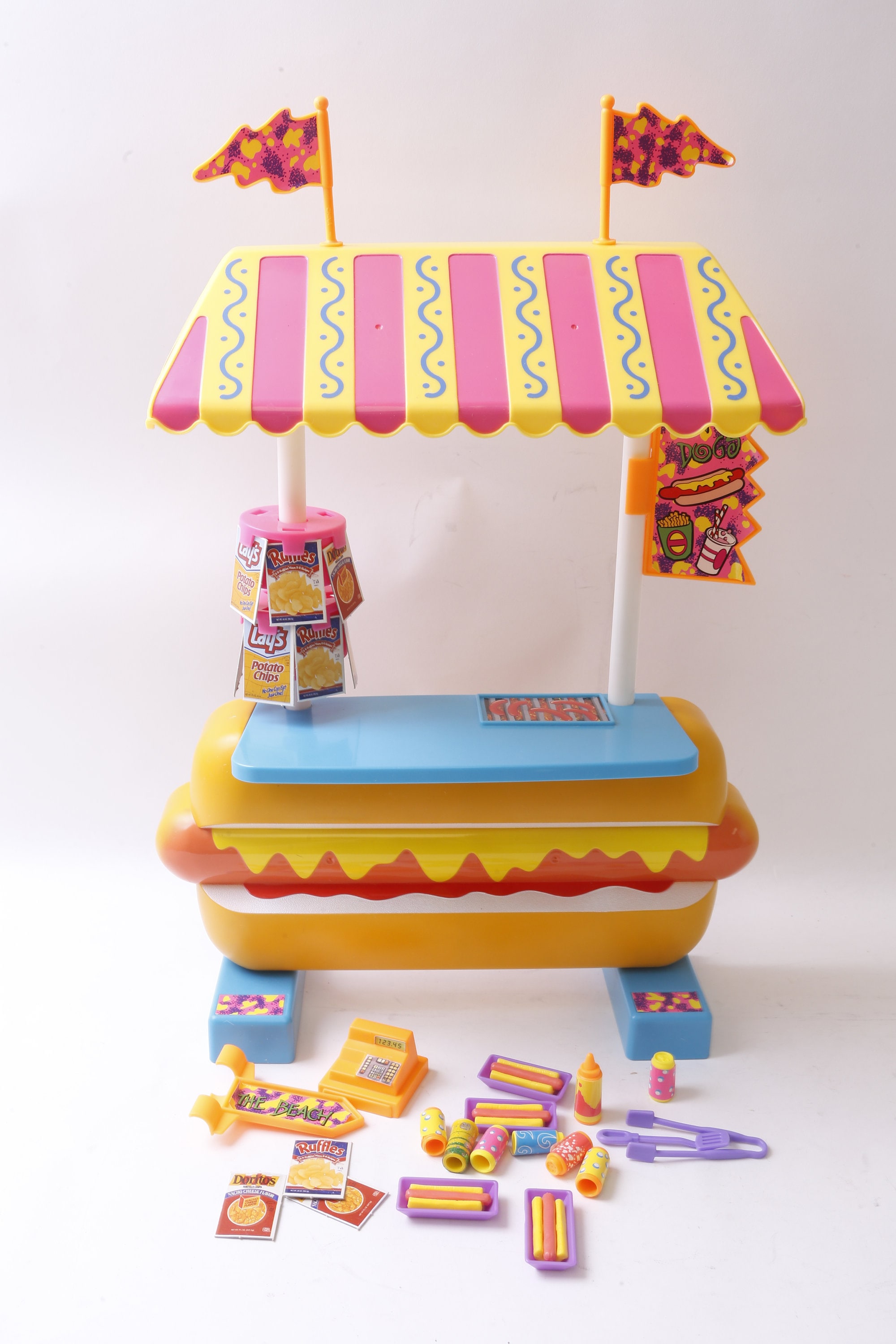 Barbie Hotdog Stand Food Stand Condiments Business PVC Figure