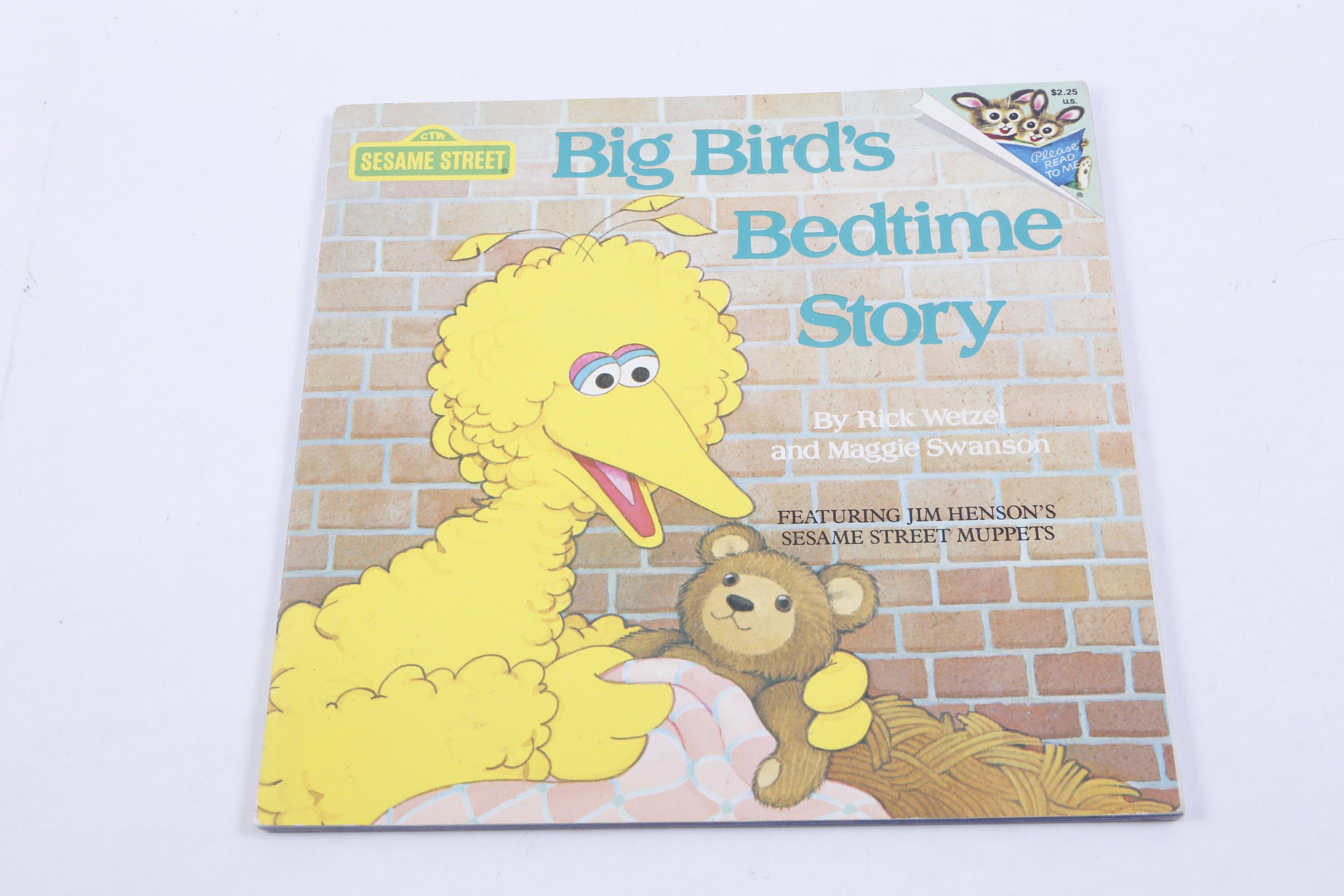 Sesame Street, Big Birds Bedtime Story, Rick Wetzel, Maggie Swanson,  Vintage, Picture Book, Child Reading, Nursery Library ~ 521 BB - Etsy