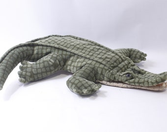 Folkmanis, Alligator, Full Body Puppet, Big Hand Puppet, Soft Toy, Safari, Imaginative Play, ~ 240214-WH 851