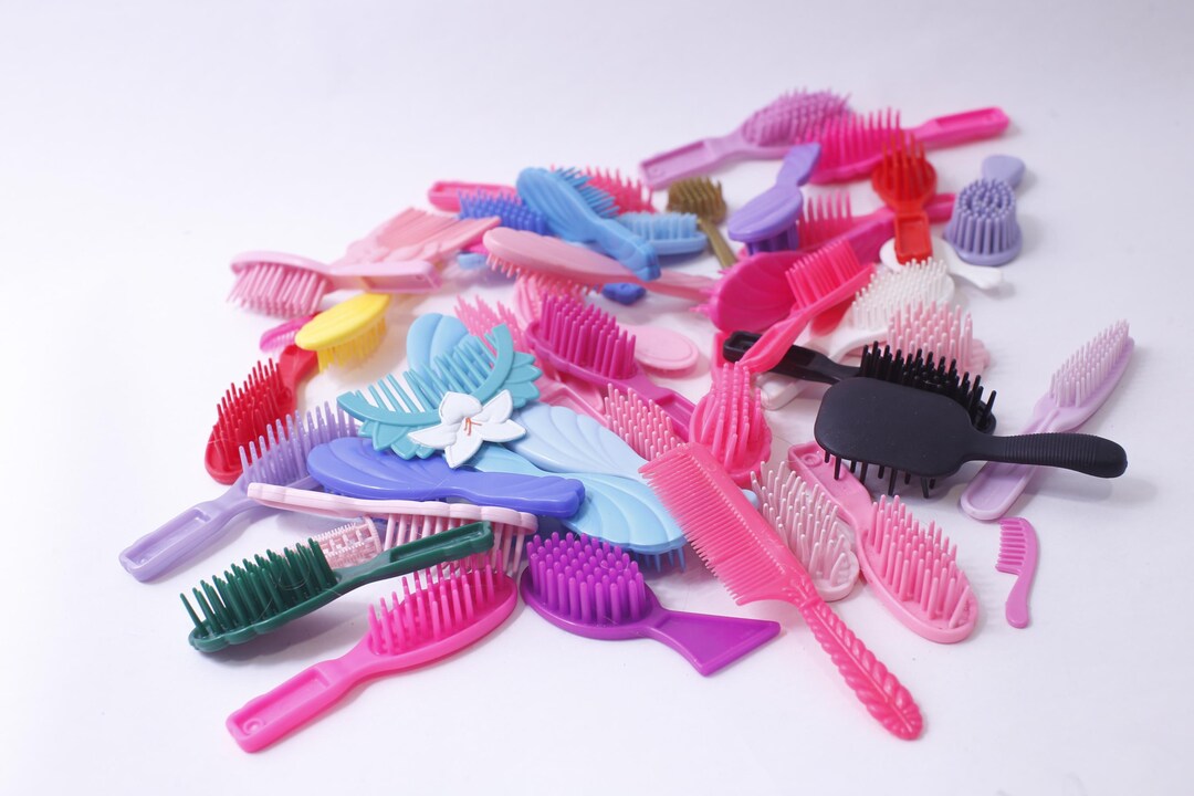1980s 1990s Vintage Doll Combs Set, Colorful, Toy Accessory, Doll ...