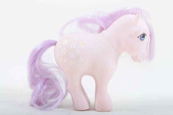 My Little Pony Blossom Concave Toy Pink Pony Purple Hair Big Etsy