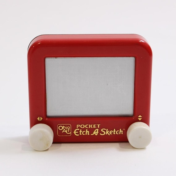 Ohio Art, Etch A Sketch, Drawing Toy, Pocket Size, Red Frame