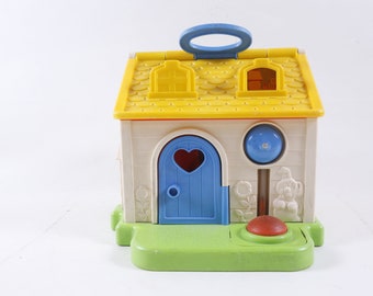 Puppenhaus Spielzeug Schlüssel Ring Kette Schlüsselbund für Tür Kinder 