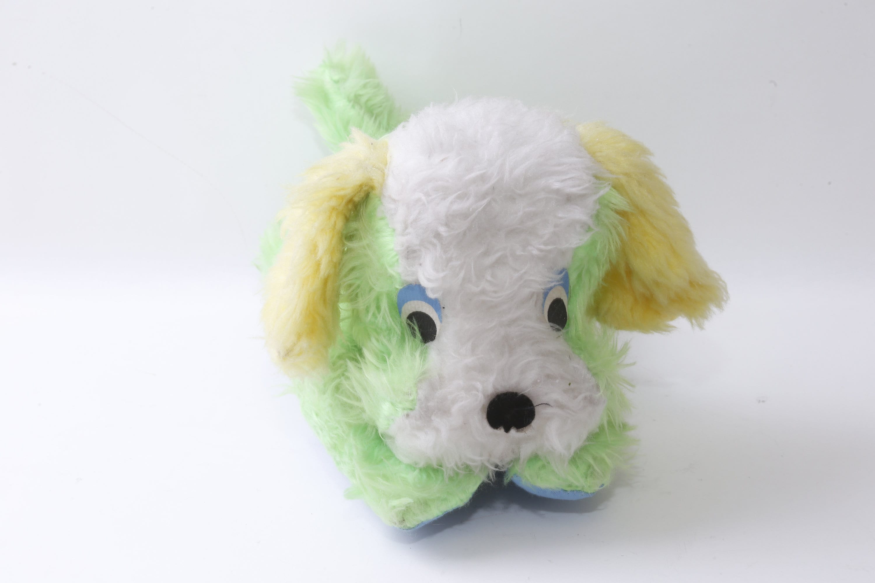 60s/vintage/Dollcraft Nov Co/プードル/ぬいぐるみ 1960s, Carnival Plush, Lovely Dog, Puppy, Green, Vintage Plush