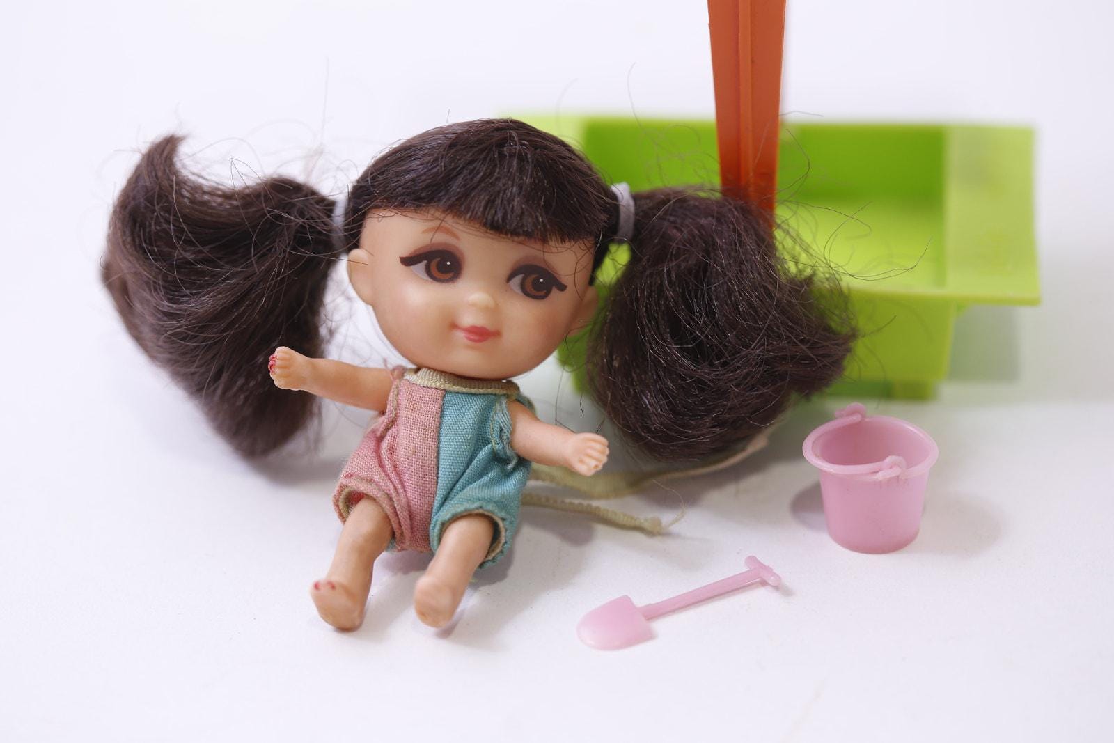 1960s, Liddle Kiddles, Millie Middle, Mini Doll, With Sandbox