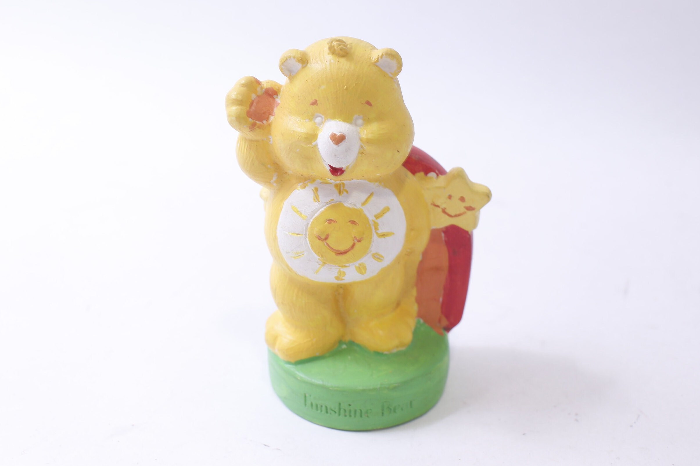 Care Bears, Funshine Bear With Rainbow Star, Figurine, Hand