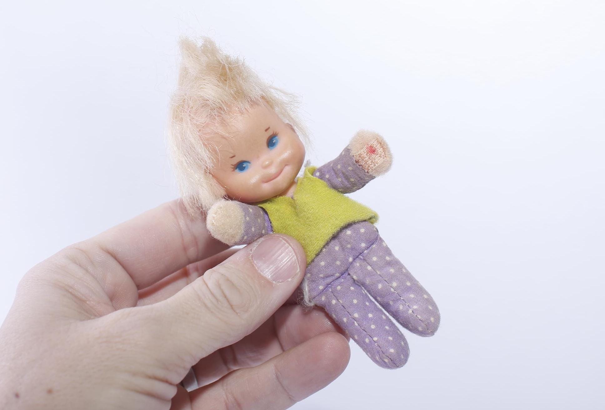 Mattel Honey Hill Bunch Lil Kid Doll, 1970s, Soft Body, Blonde