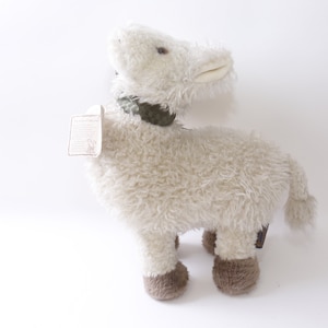Boyds Collection, White Plush Baby Goat, Green Collar, Soft, Toy, 13&quot;, Figure, Stuffed Animal, ~ 20-01-876