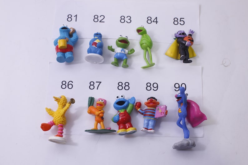 Vintage Sesame Street #2 pvc Figures Jim Henson Cake Toppers PICK YOUR OWN Sesame Street Muppets Fraggle Rock - 284 image 3