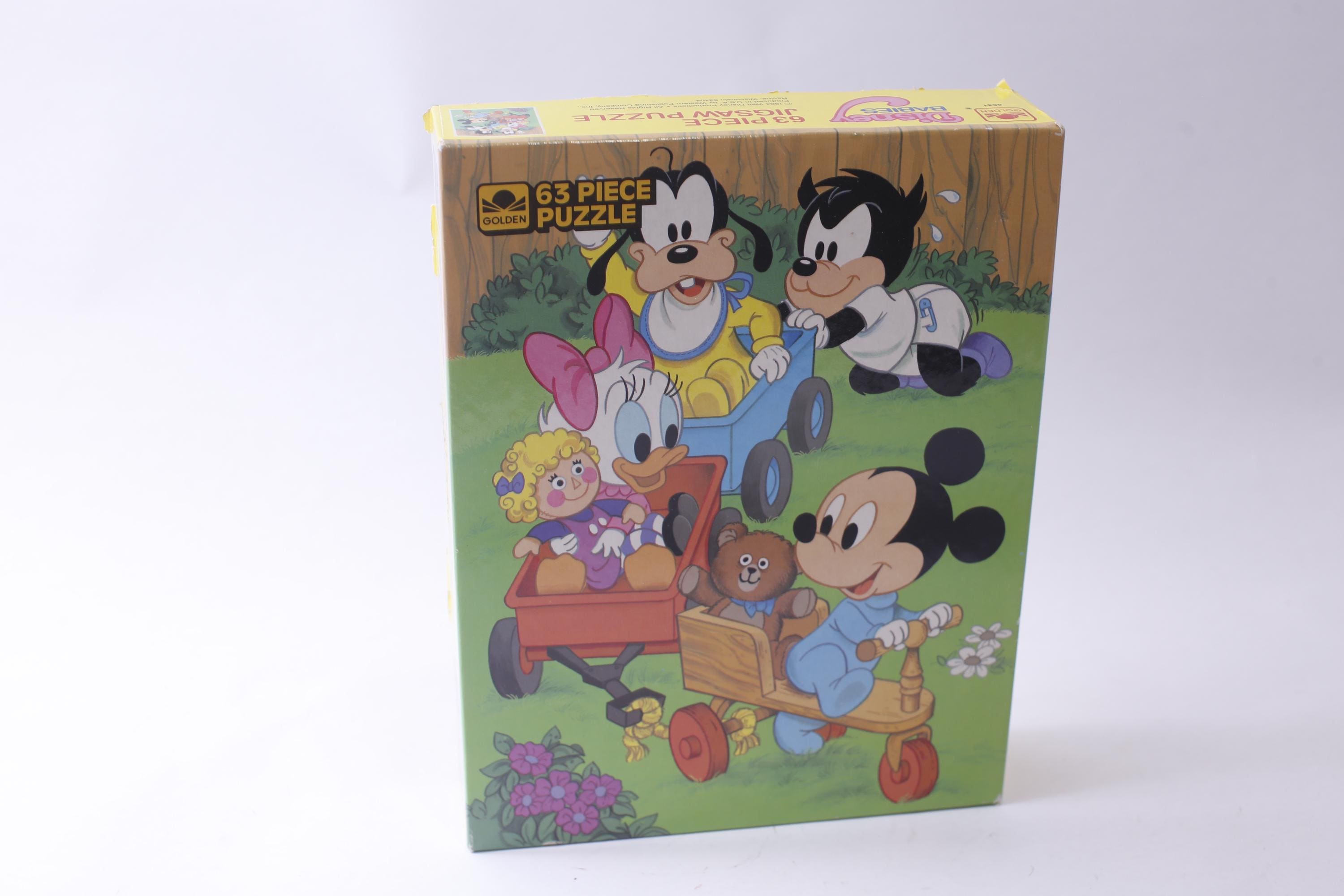 ディズニー ベビー ジグソーパズル レア Complete Vintage Disney Babies, Jigsaw Puzzle, Golden, 63 Pieces