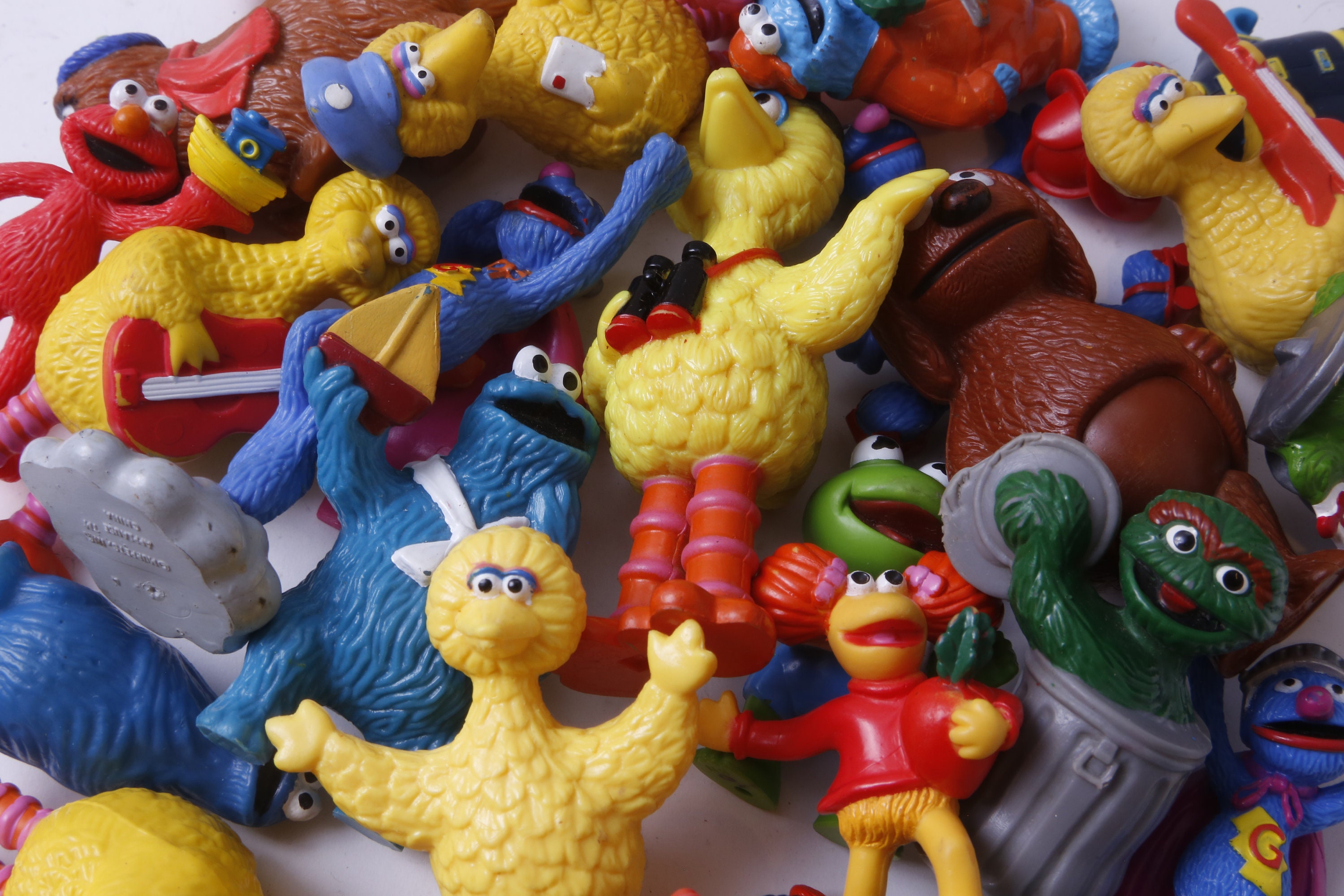 【S】　セサミストリート PVCフィギア　3点おまとめ Vintage Sesame Street #3 Pvc Figures Jim Henson Cake Toppers PICK